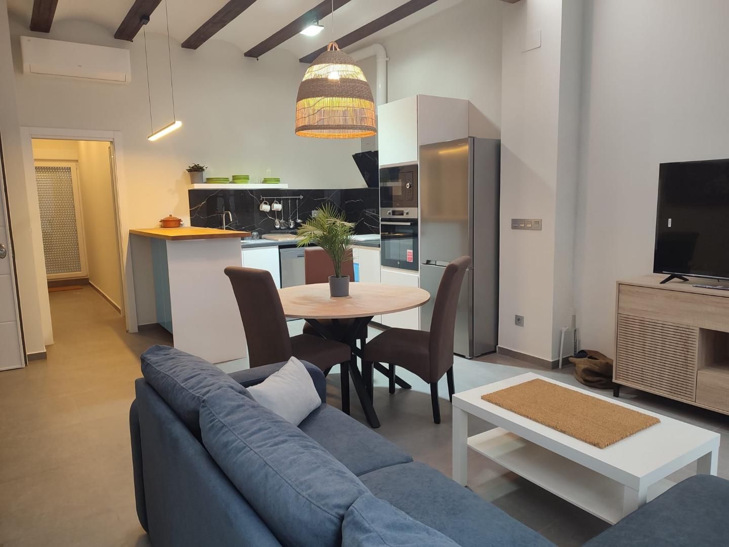 Sala d'estar de Pis de lloguer en  Valencia Capital amb Terrassa
