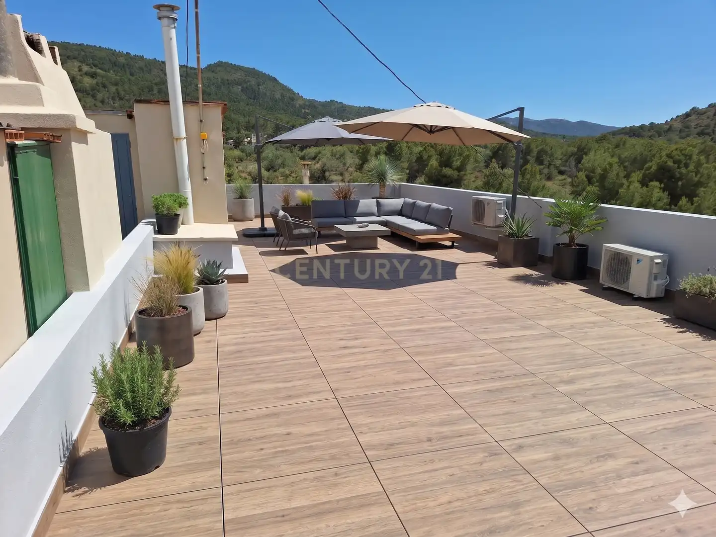 Terrasse von Wohnung zum Verkauf in Estivella mit Klimaanlage