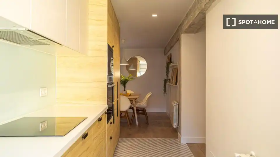Kitchen of Flat for rent in Madrid  with Air Conditioner, Heating and Furnished
