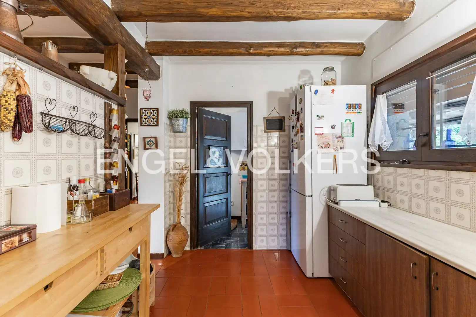 Cocina de Finca rústica en venta en Aiguafreda con Calefacción, Jardín privado y Piscina