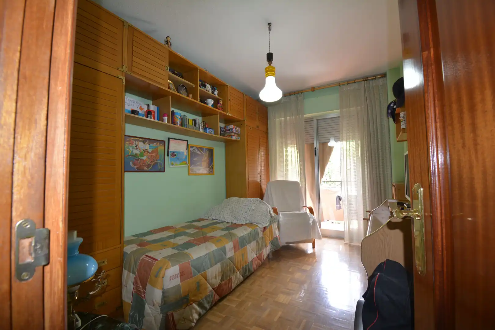 Schlafzimmer von Wohnung zum Verkauf in Madrid mit Terrasse und Möbliert