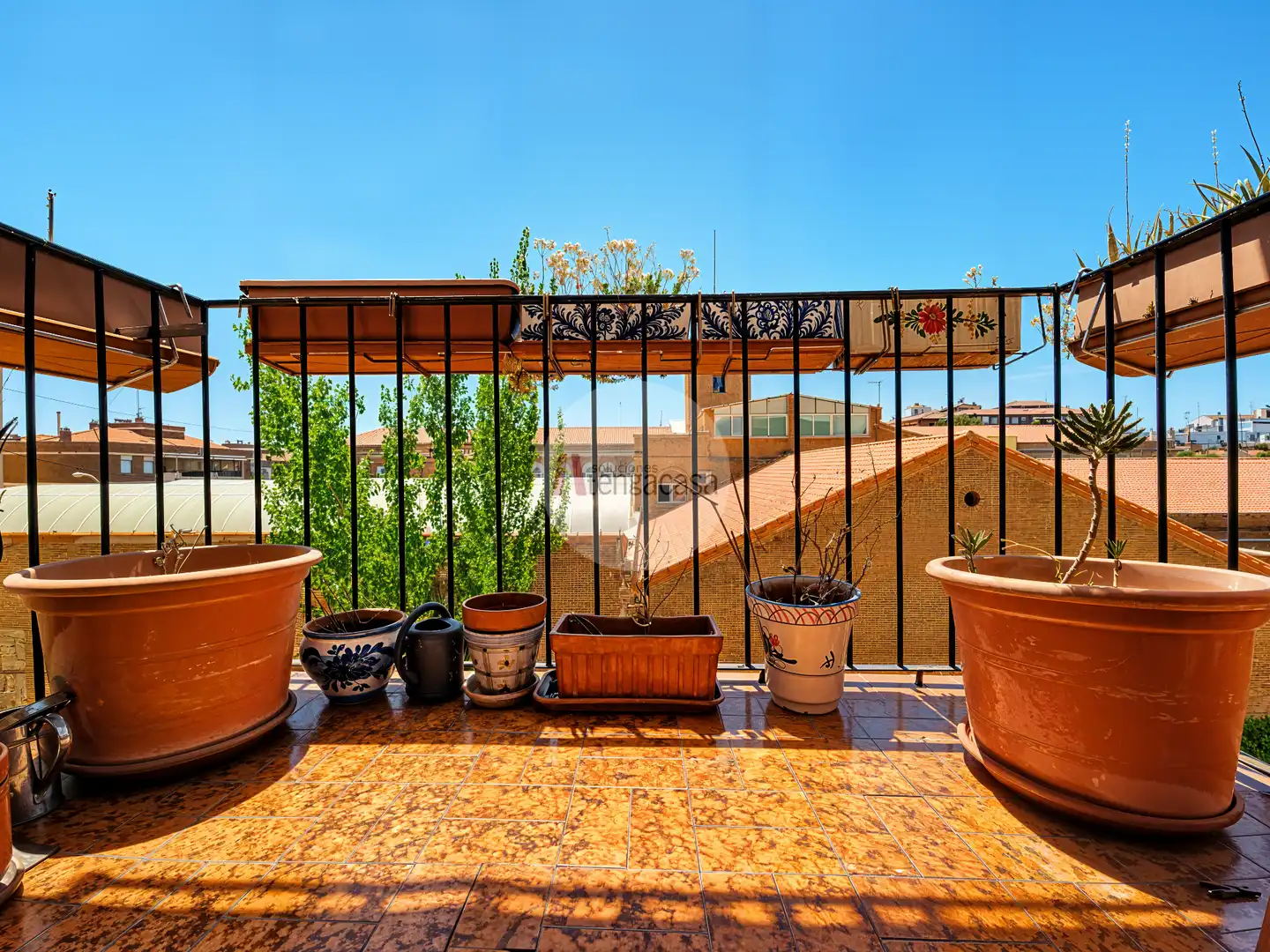 Balcony of Flat for sale in Madrid  with Air Conditioner, Heating and Terrace