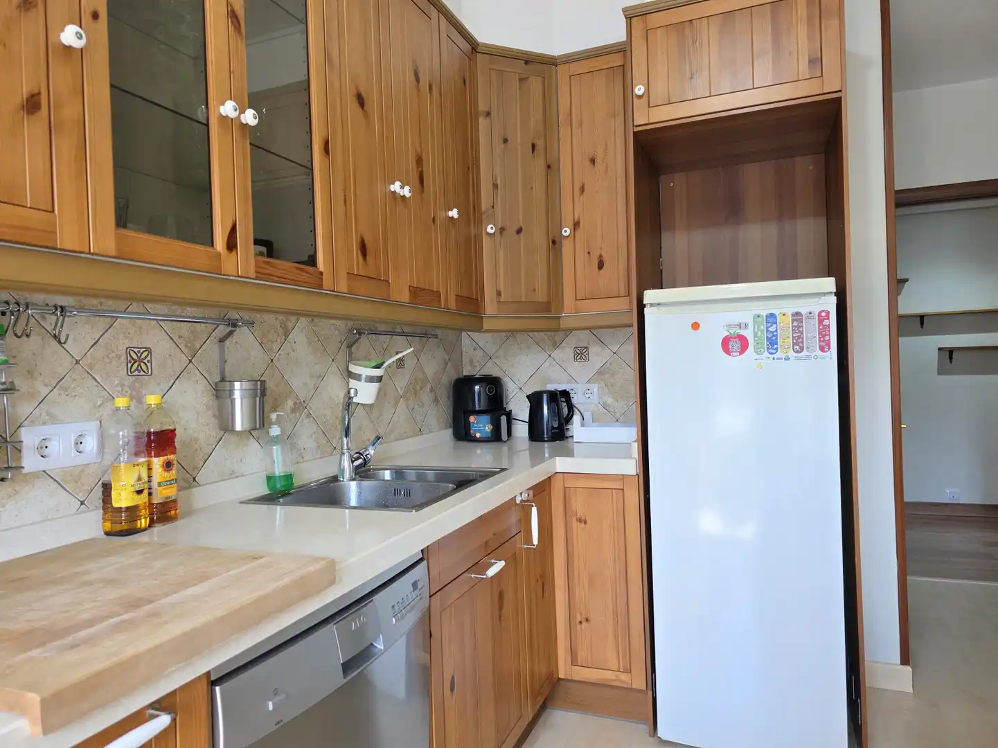 Kitchen of Flat for rent in Siero  with Heating, Storage room and Furnished