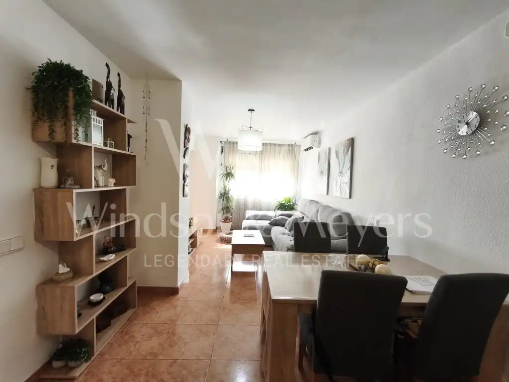 Living room of Flat for rent in Eivissa  with Air Conditioner, Terrace and Furnished