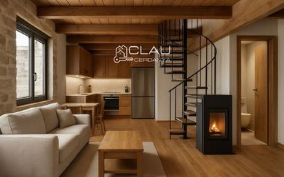 Sala d'estar de Dúplex en venda en Puigcerdà amb Aire condicionat, Calefacció i Parquet