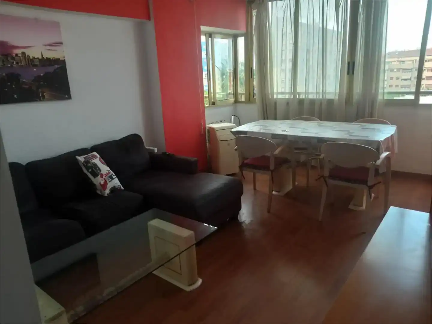 Sala d'estar de Apartament de lloguer en  Valencia Capital amb Aire condicionat