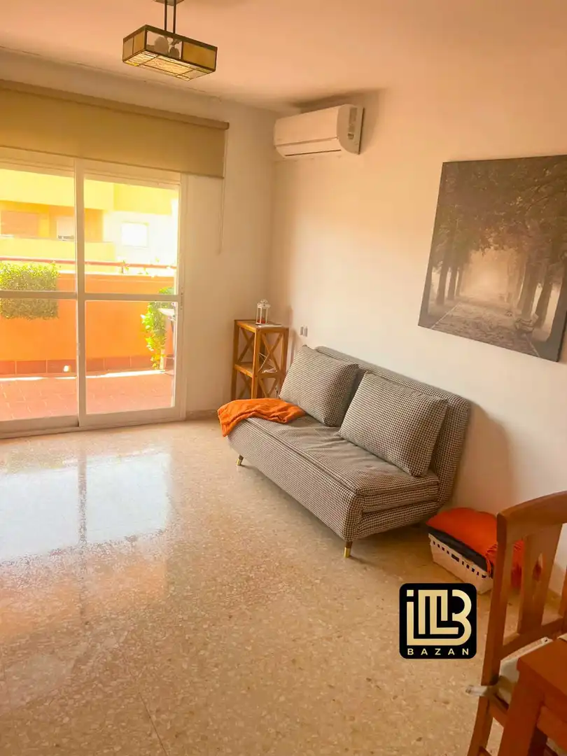 Sala de estar de Piso de alquiler en Mijas con Aire acondicionado, Terraza y Amueblado