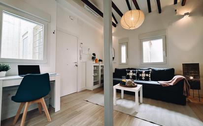 Wohnzimmer von Wohnung miete in  Madrid Capital mit Klimaanlage, Heizung und Möbliert