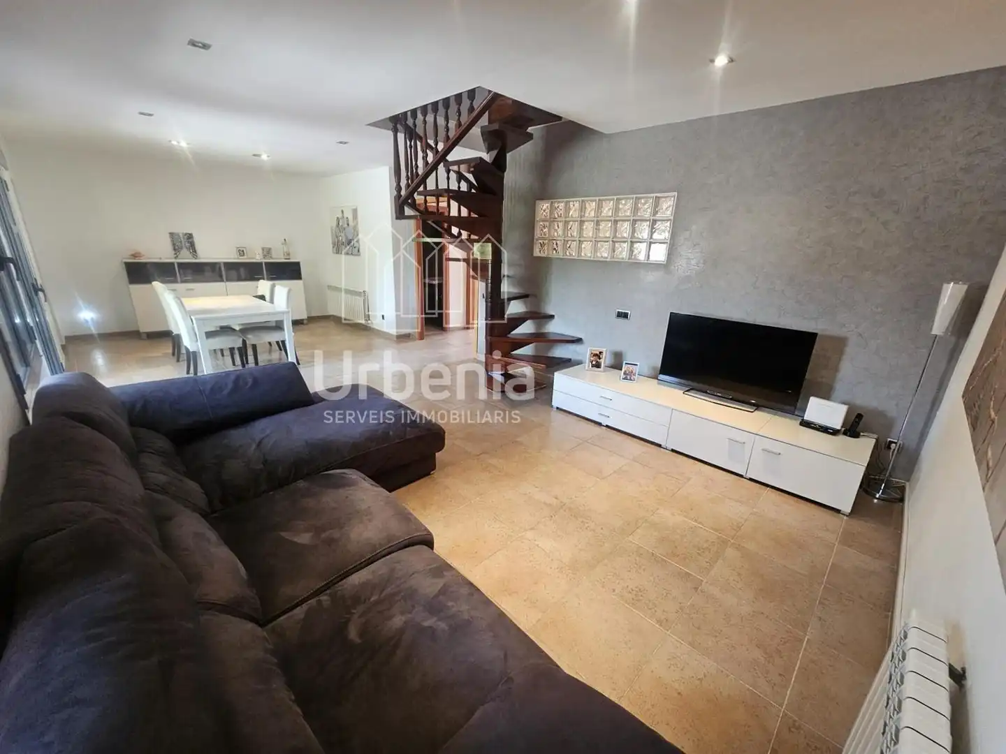 Sala de estar de Dúplex en venta en Sant Celoni con Aire acondicionado, Calefacción y Terraza