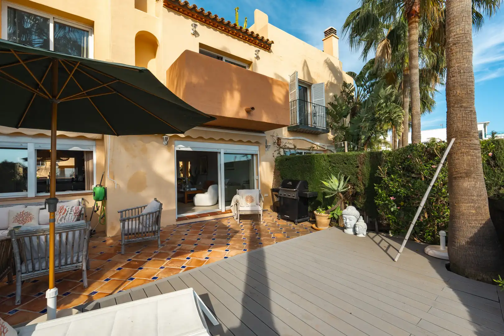 Terraza de Casa adosada en venta en Marbella con Aire acondicionado, Jardín privado y Terraza