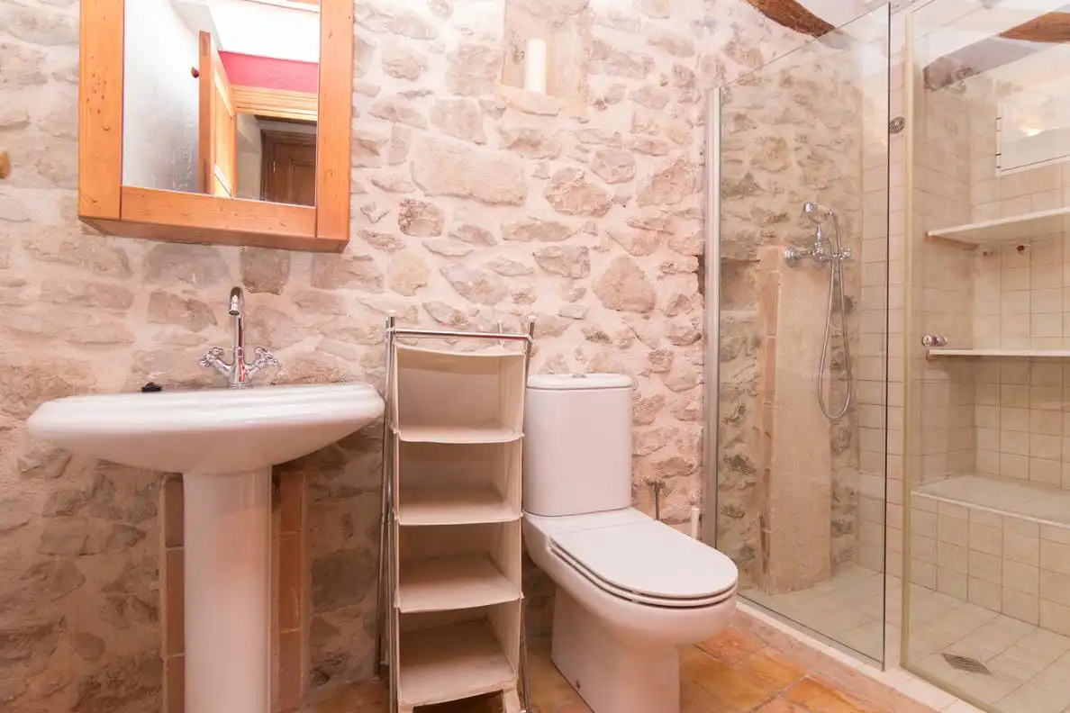 Baño de Finca rústica en venta en La Vall de Laguar con Calefacción, Terraza y Trastero