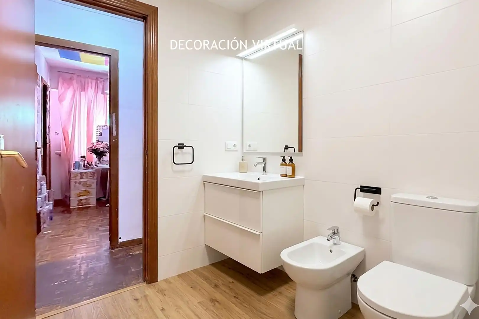 Bathroom of Flat for sale in Móstoles  with Heating, Parquet flooring and Terrace