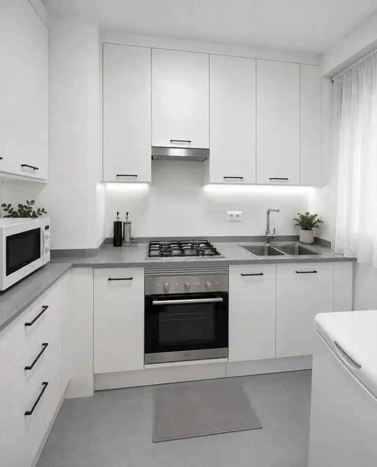 Cocina de Apartamento de alquiler en Madrid con Calefacción
