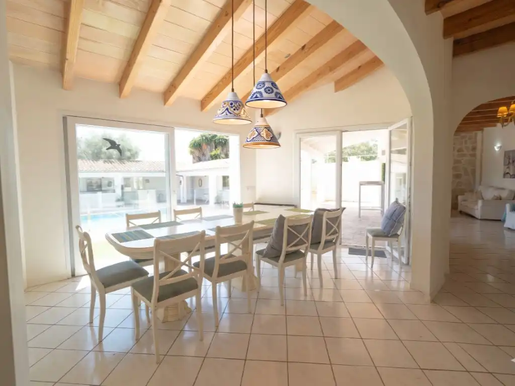 Esszimmer von Haus oder Chalet zum Verkauf in Llucmajor mit Klimaanlage, Privatgarten und Terrasse