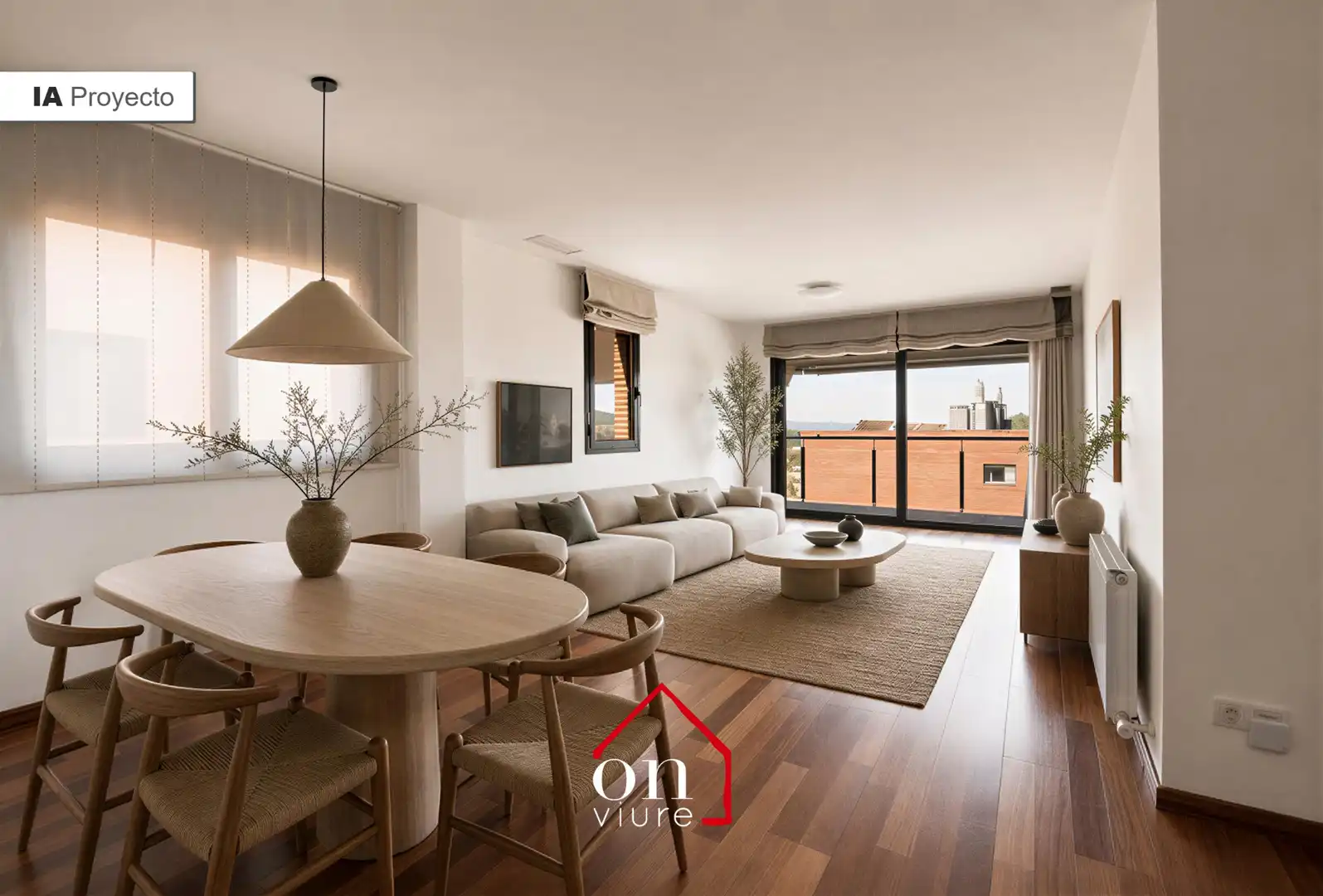 Living room of Attic for sale in Sant Cugat del Vallès  with Air Conditioner, Heating and Parquet flooring