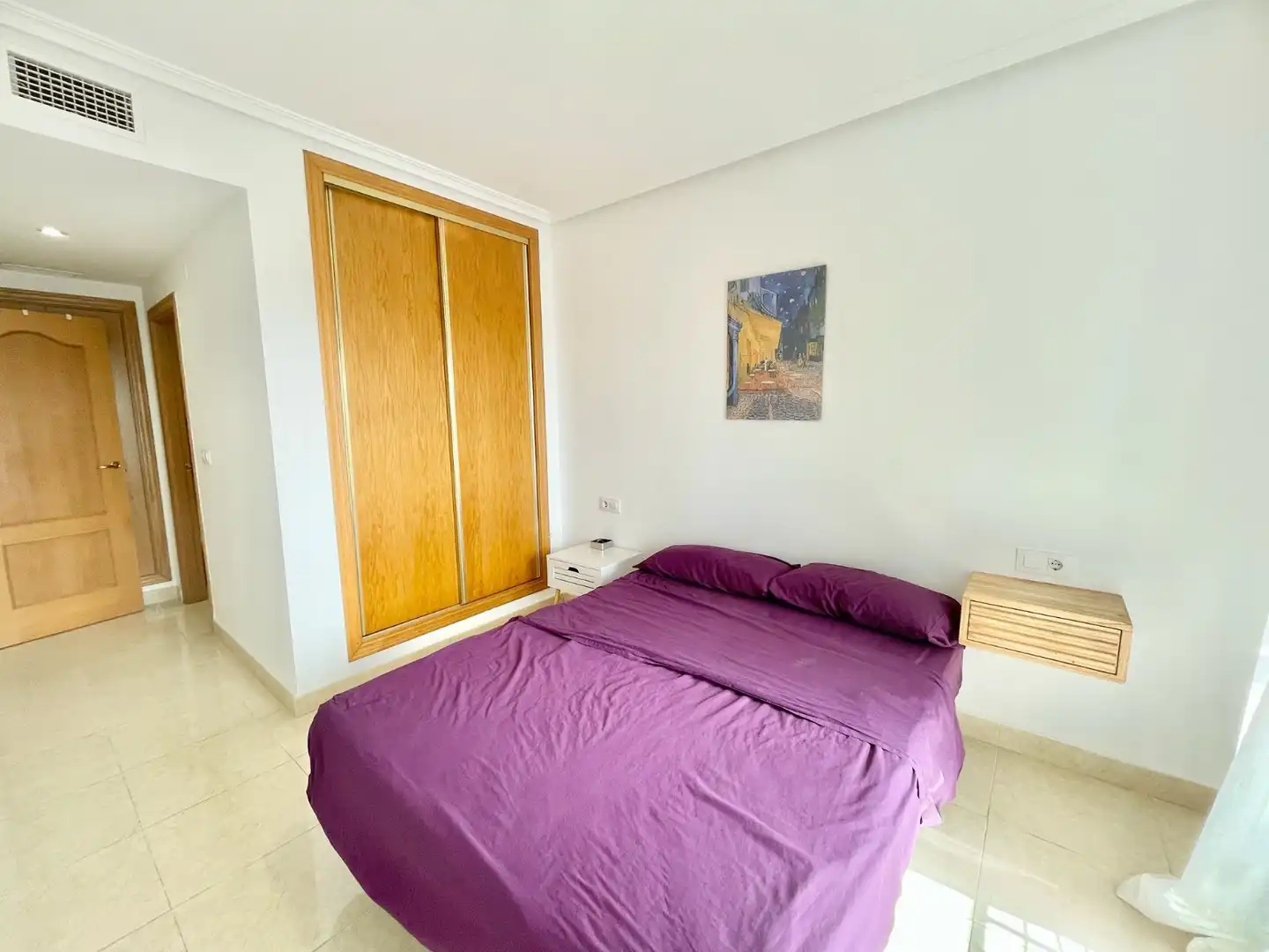 Schlafzimmer von Wohnungen zur Miete in San Pedro del Pinatar mit Klimaanlage, Schwimmbad und Möbliert