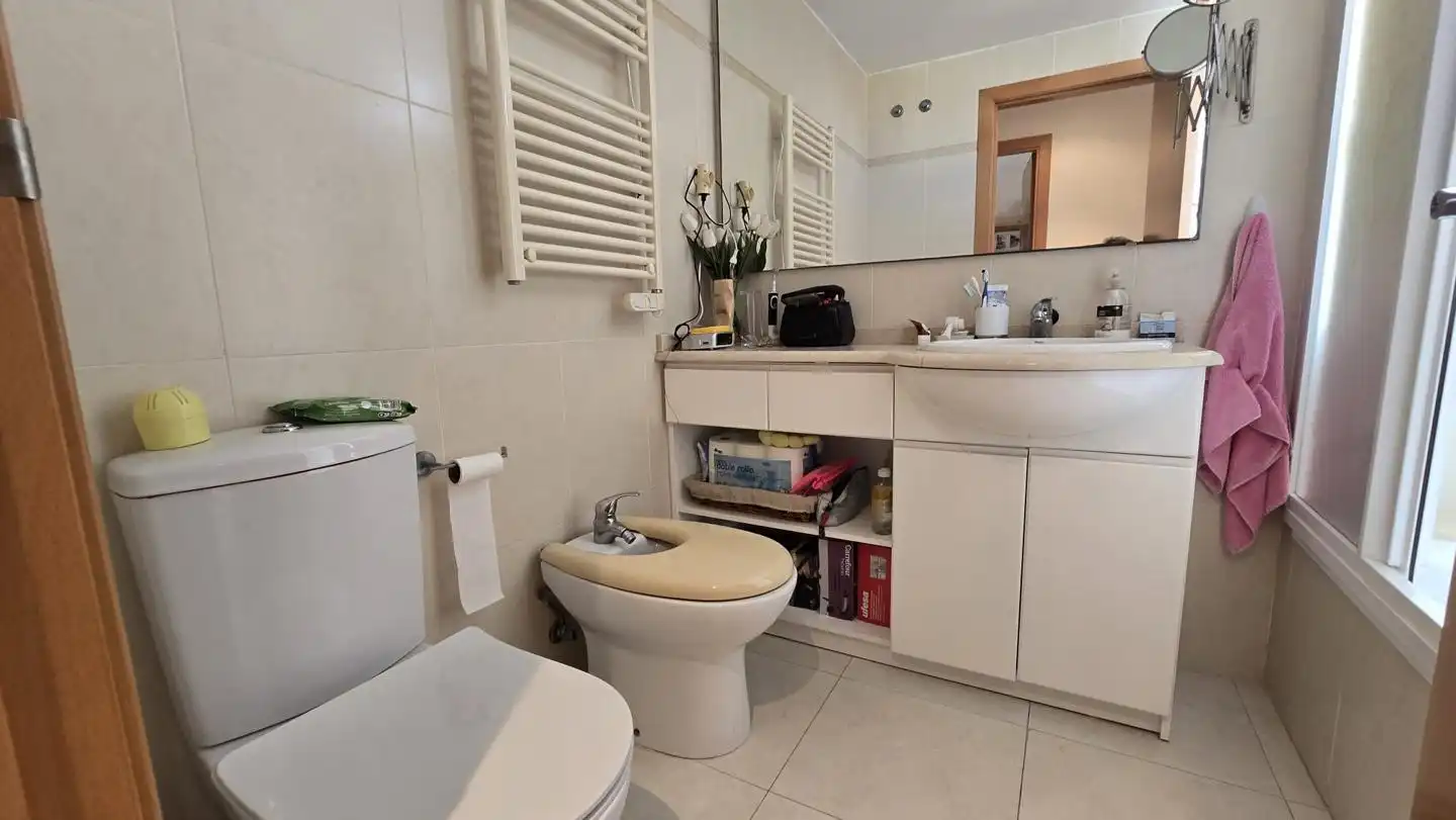 Baño de Apartamento de alquiler en Gandia con Terraza, Amueblado y Piscina comunitaria