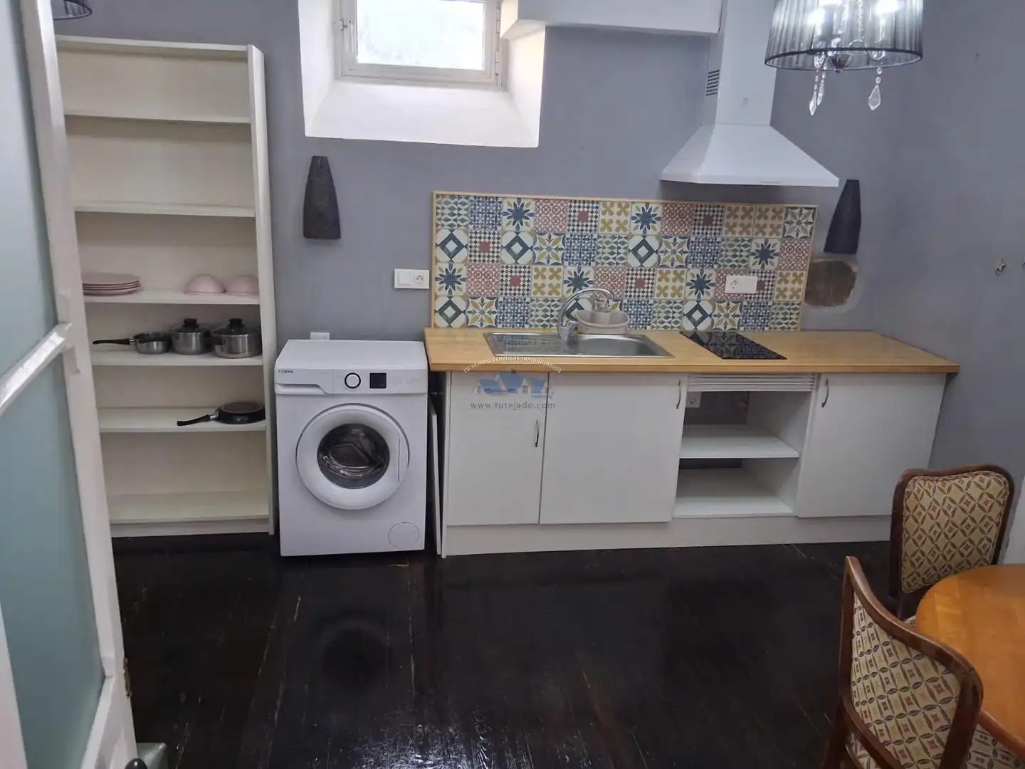Küche von Loft zur Miete in Puerto de la Cruz mit Parkett und Möbliert