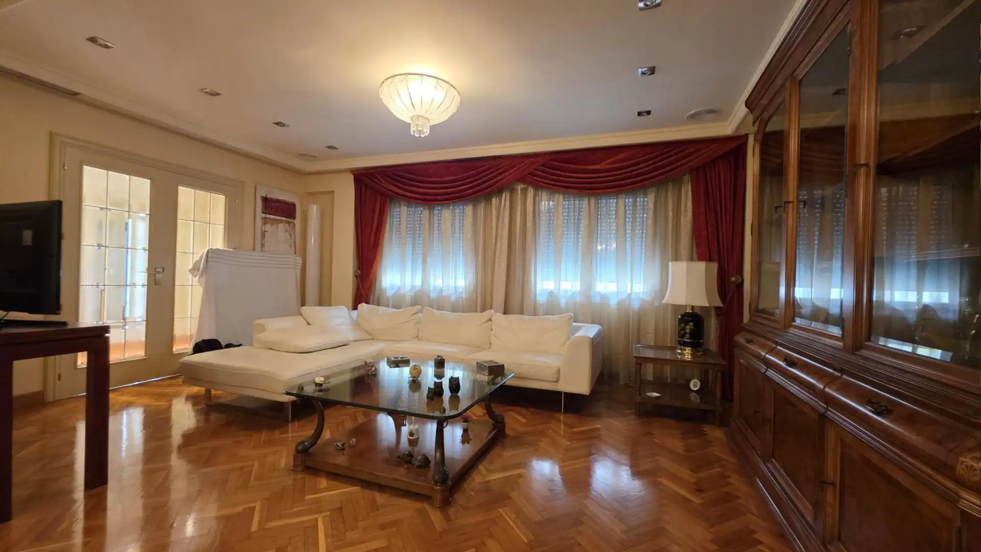 Living room of Houses for sale in Elche / Elx  with Air Conditioner, Private garden and Parquet flooring