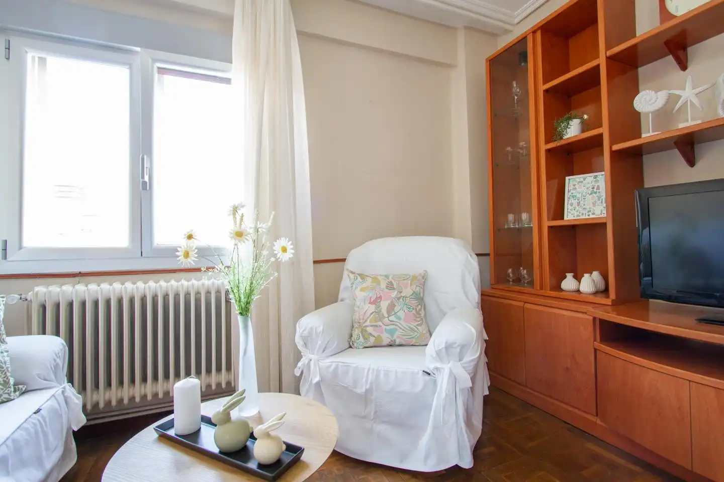 Sala de estar de Ático en venta en Ansoáin / Antsoain con Calefacción, Terraza y Amueblado