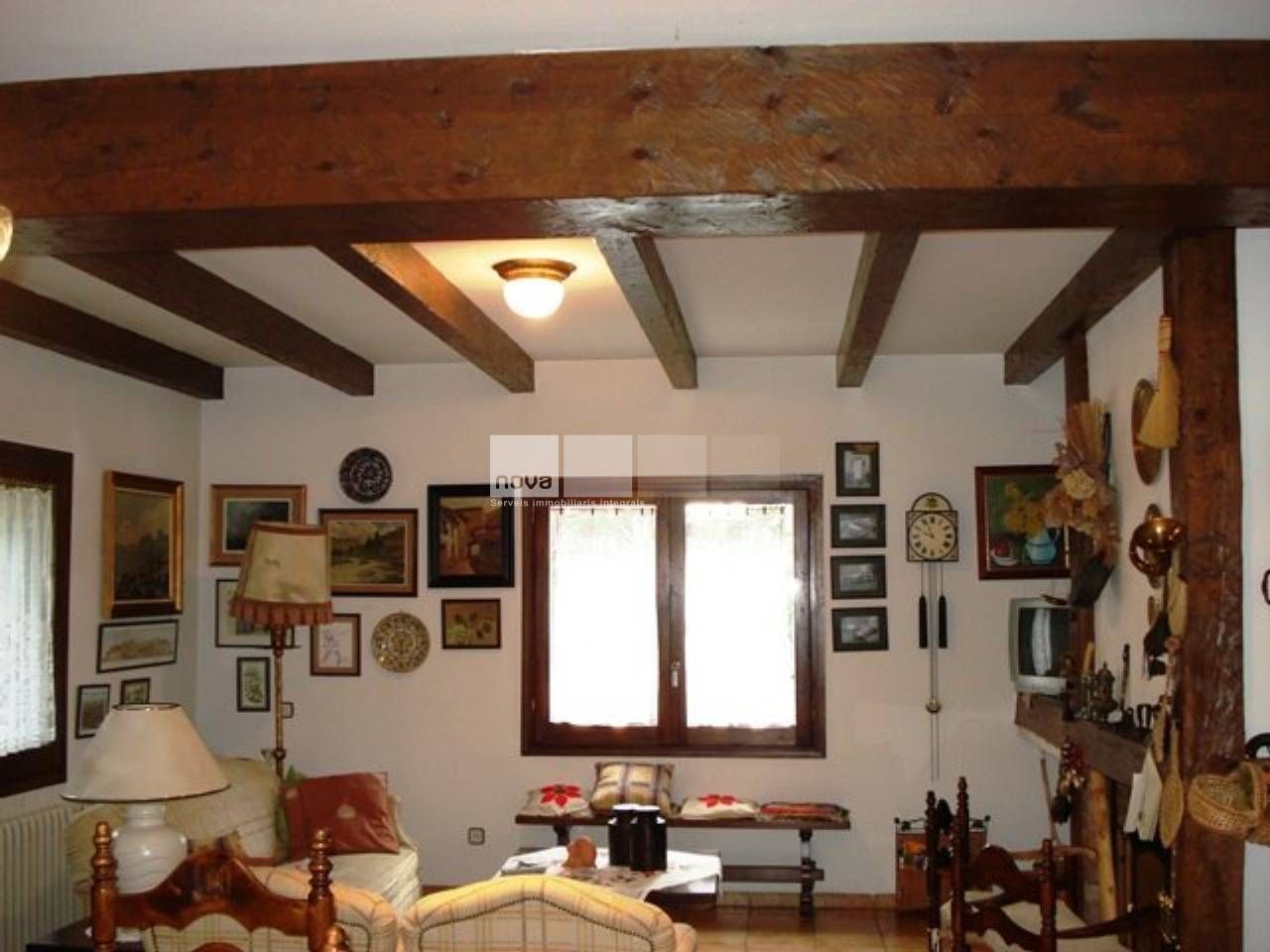 Sala d'estar de Casa o xalet en venda en Taradell amb Calefacció i Terrassa