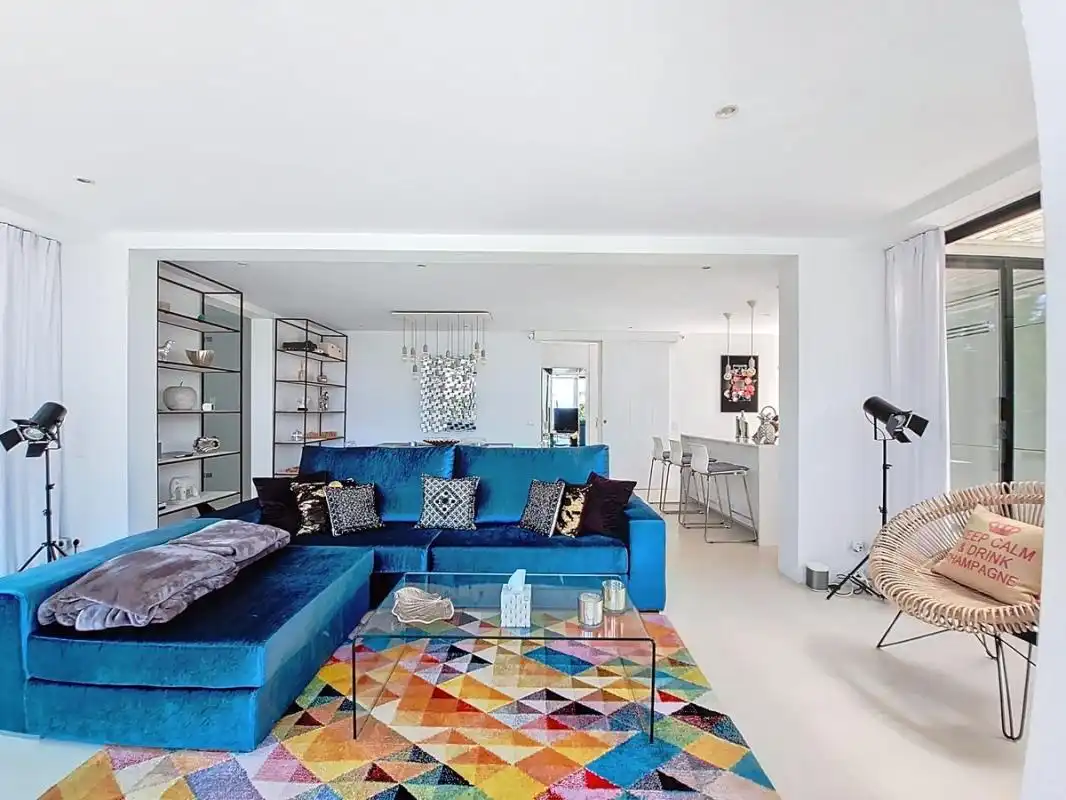 Sala d'estar de Casa o xalet en venda en Sant Josep de sa Talaia amb Aire condicionat, Calefacció i Terrassa