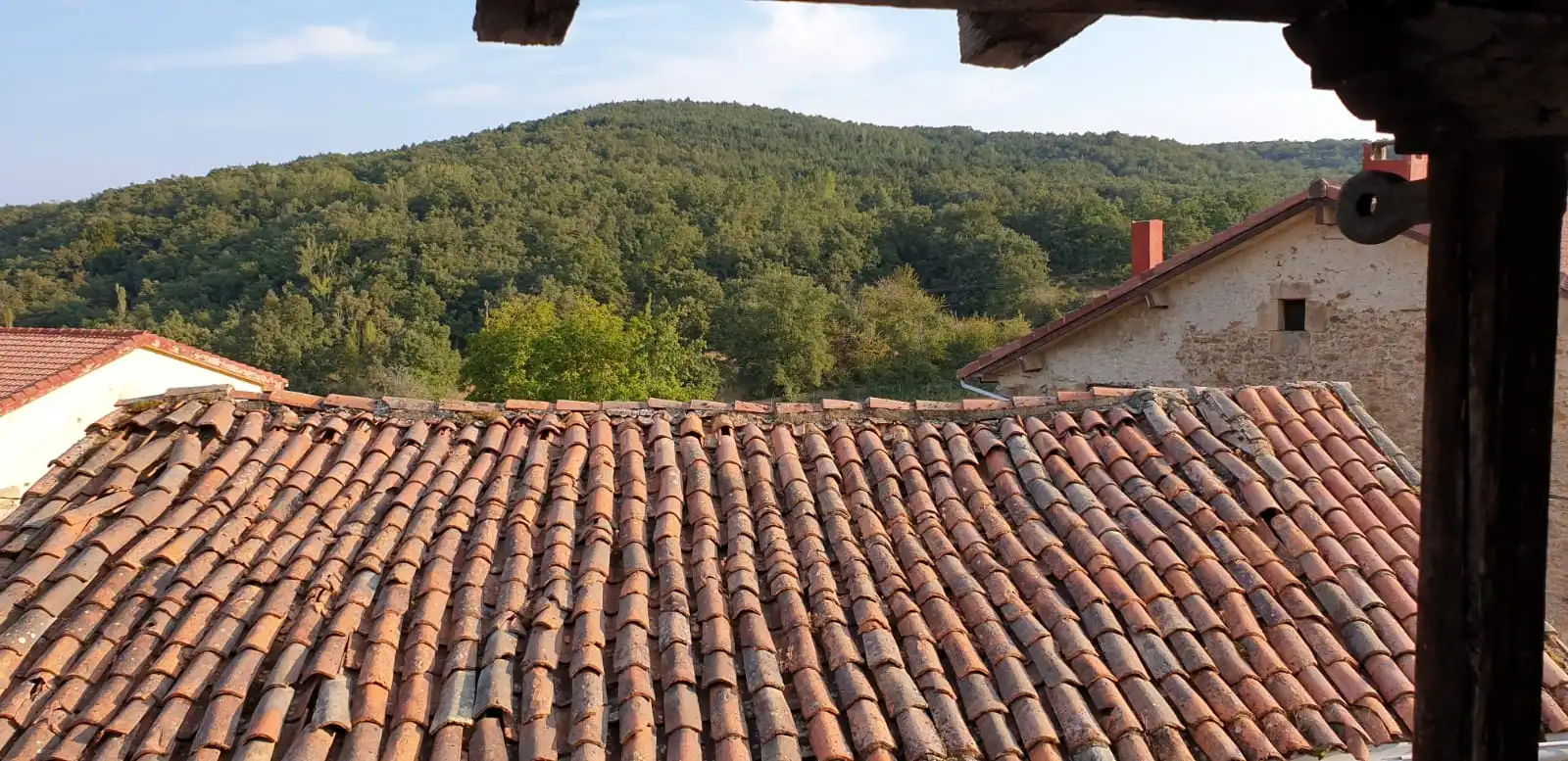 Vista exterior de Casa o xalet en venda en Valle de Manzanedo amb Jardí privat, Moblat i Balcó