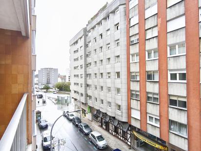 Exterior view of Flat for sale in Santiago de Compostela   with Furnished and Balcony