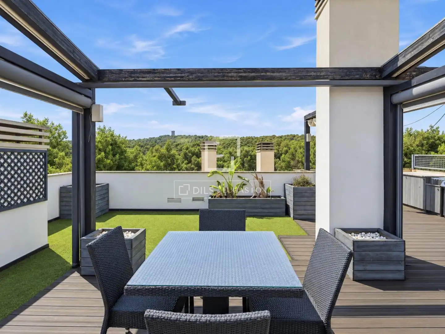Terrassa de Àtic de lloguer en  Palma de Mallorca amb Aire condicionat, Calefacció i Jardí privat