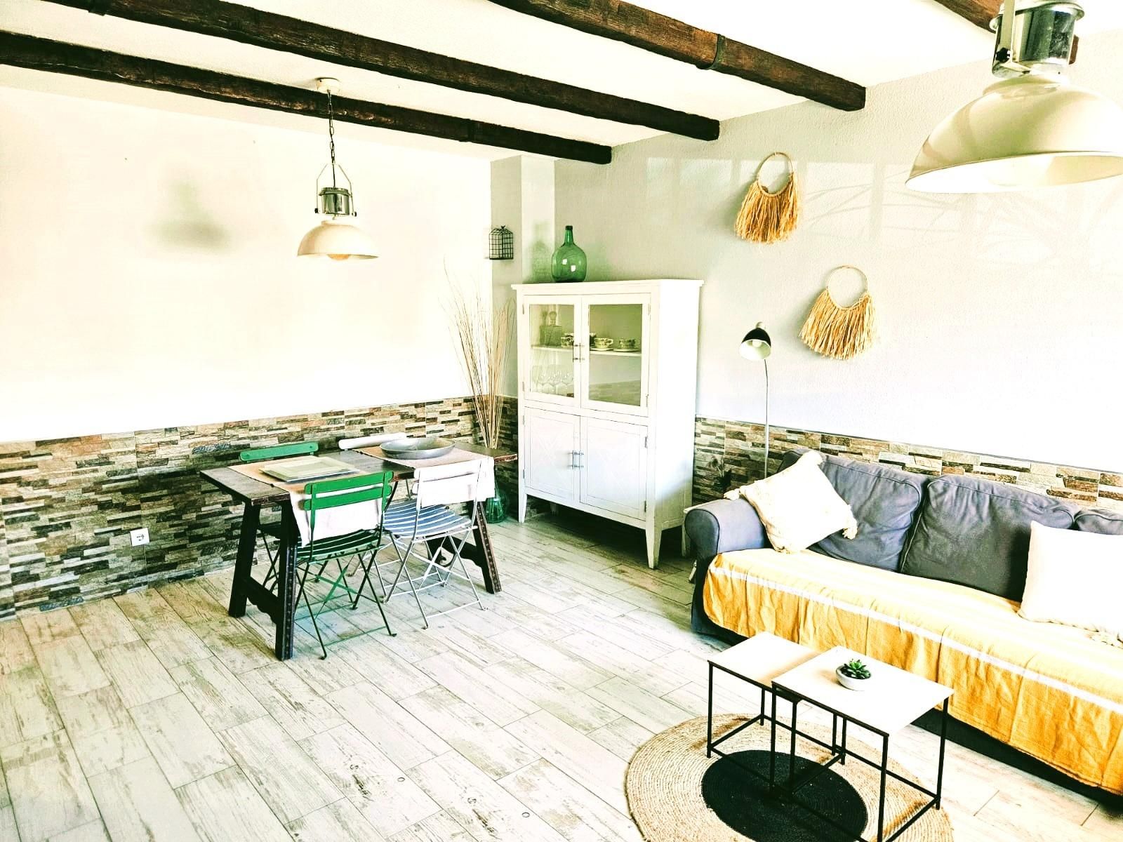 Sala de estar de Apartamento en venta en Estepona con Jardín privado