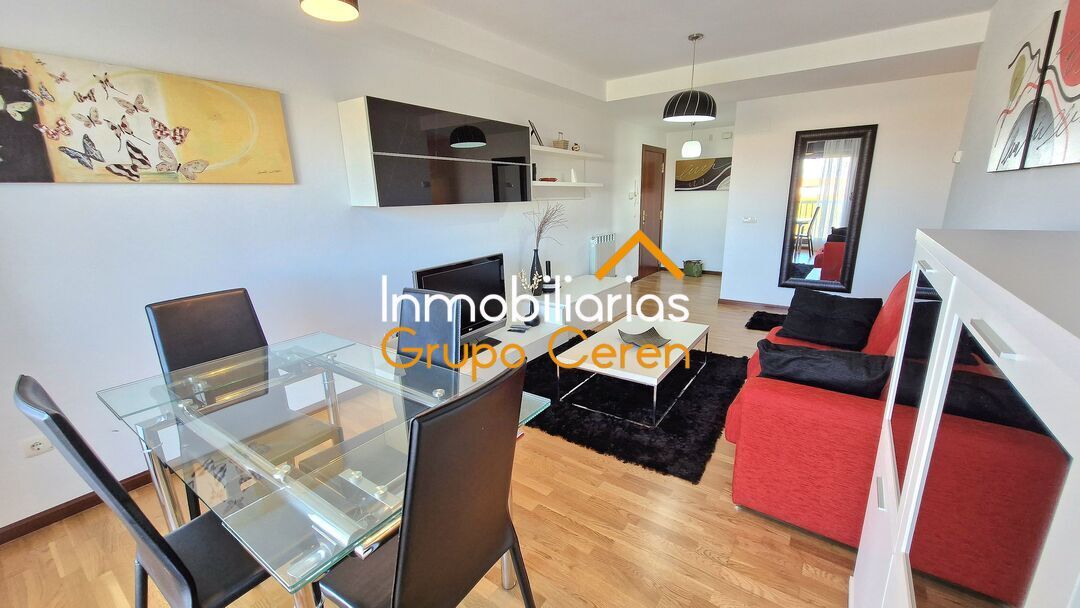 Sala d'estar de Apartament en venda en Cirueña amb Calefacció, Jardí privat i Terrassa