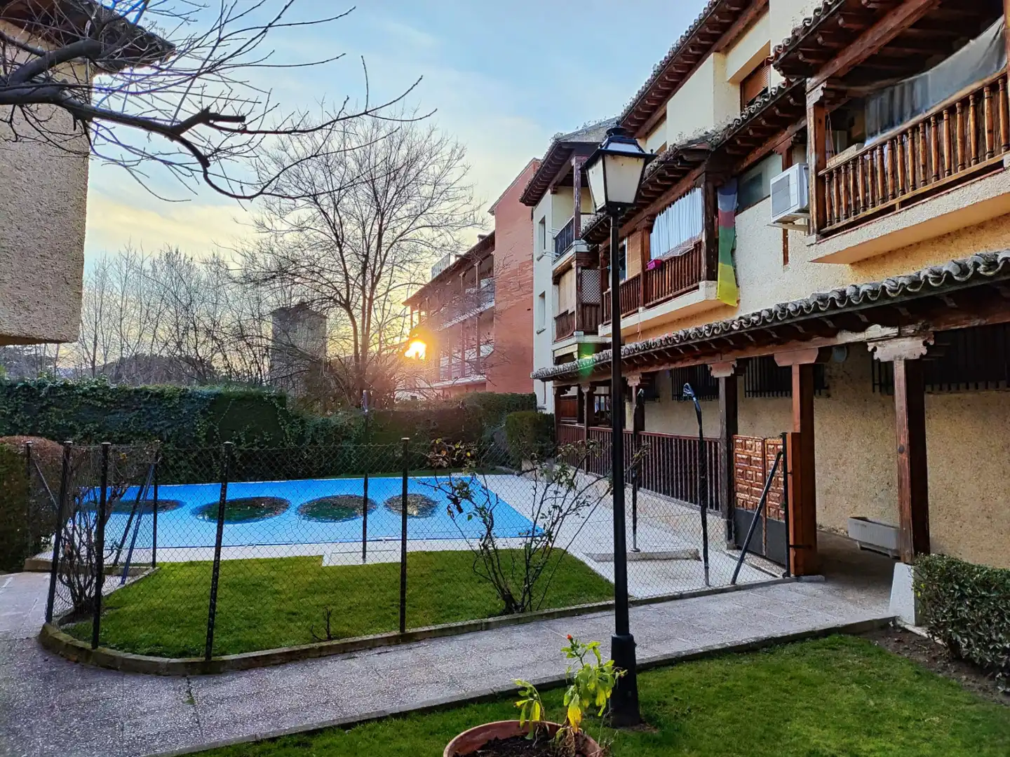 Exterior view of Detached homes for sale in Manzanares El Real  with Heating, Private garden and Terrace