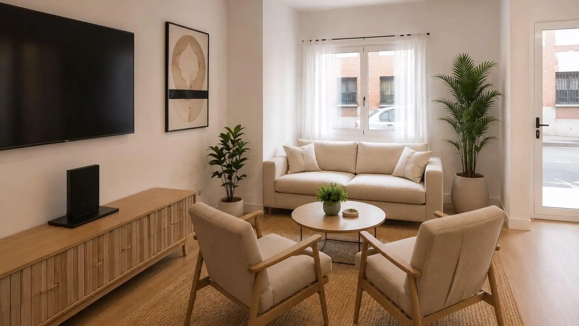 Sala d'estar de Pis en venda en Madrid amb Terrassa