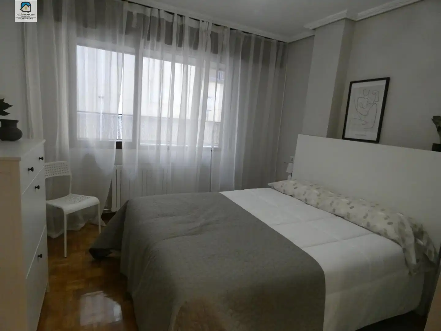 Bedroom of Flat for rent in Palencia  with Furnished