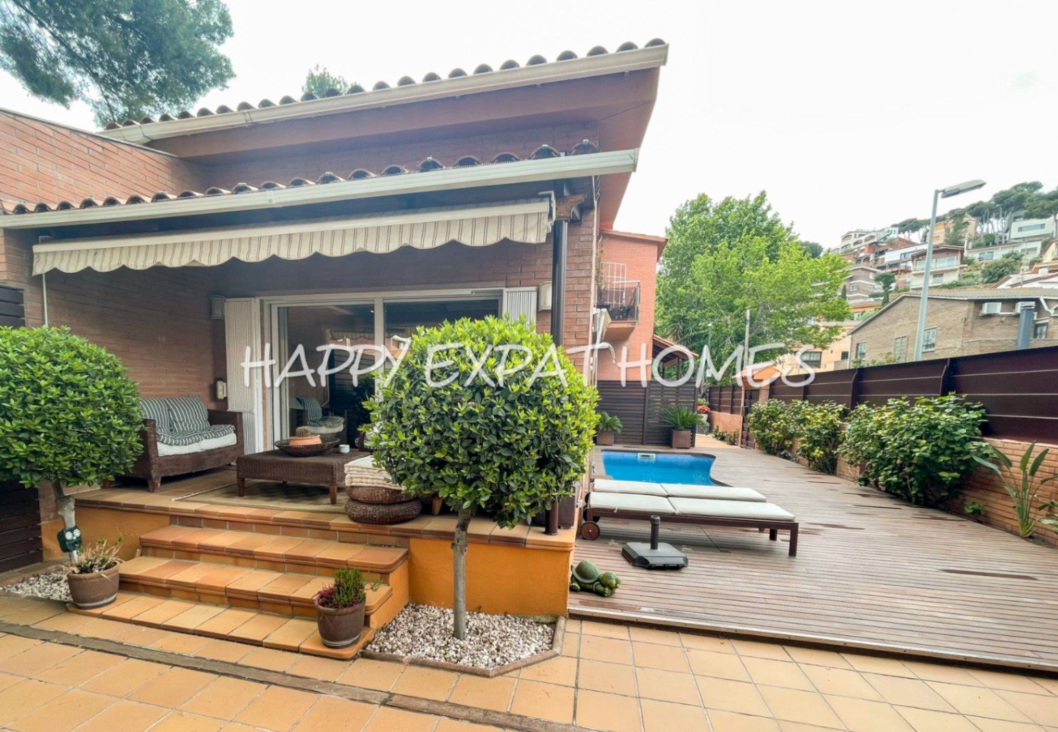 Exterior view of House or chalet to rent in Castelldefels  with Air Conditioner, Heating and Private garden