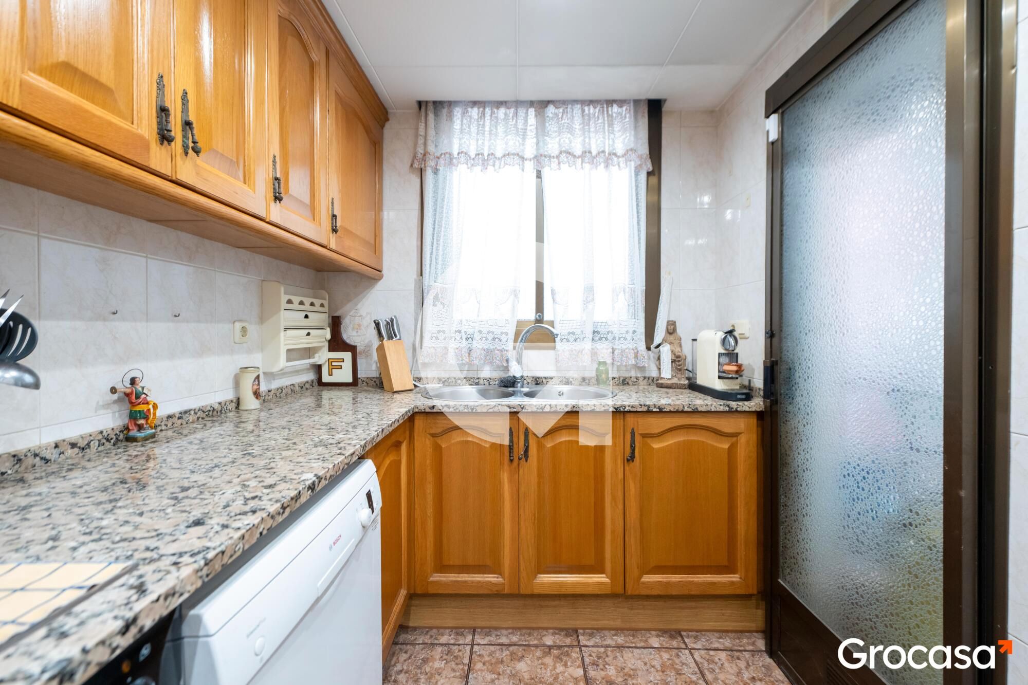 Kitchen of Flat for sale in Mataró  with Heating, Furnished and Oven