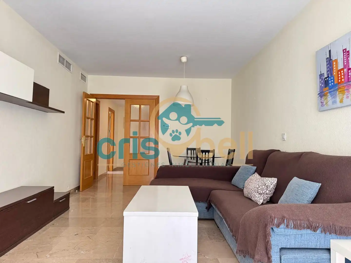 Sala de estar de Piso en venta en Lorca con Aire acondicionado, Amueblado y Horno