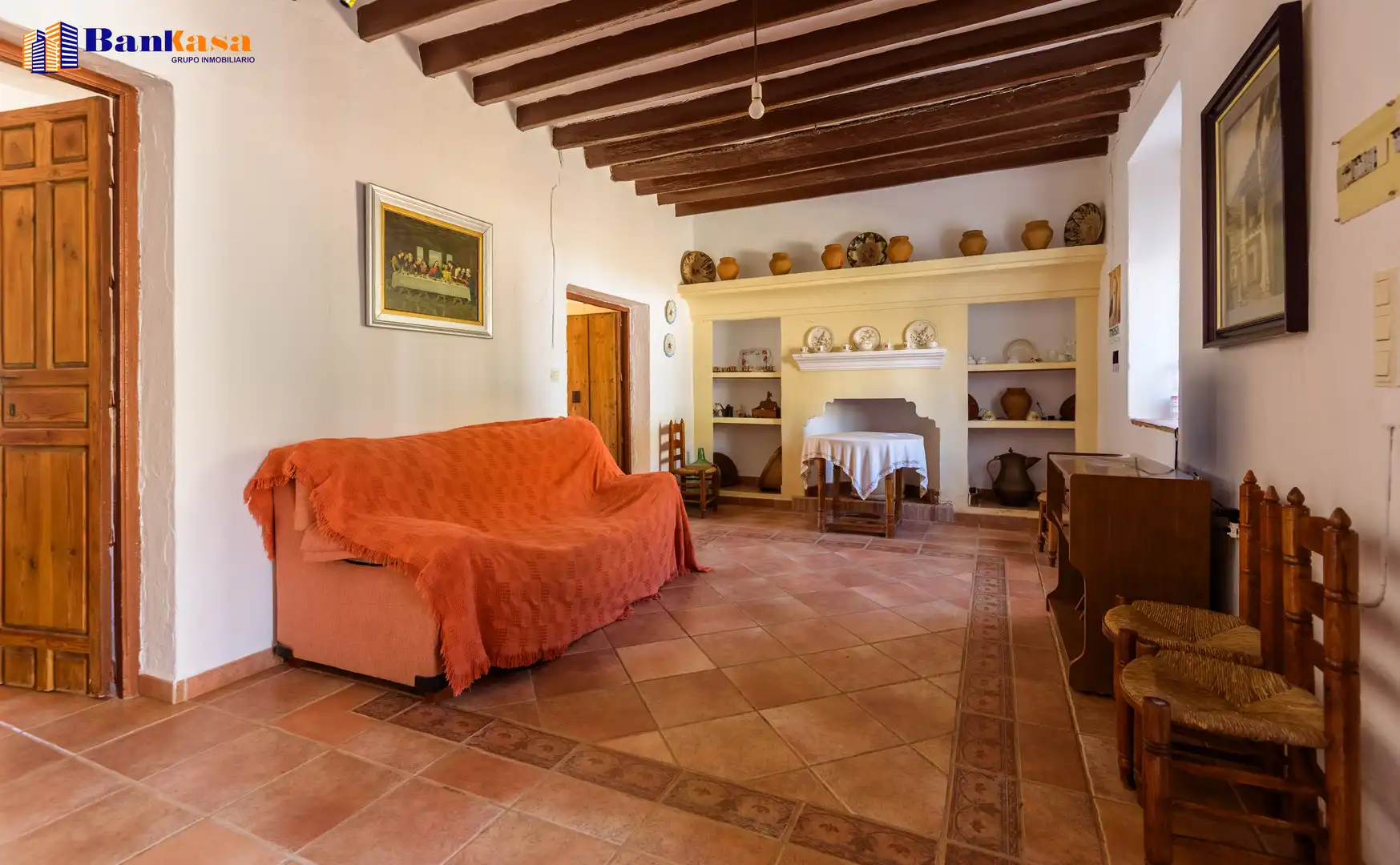 Sala de estar de Finca rústica en venta en Álora con Jardín privado y Trastero