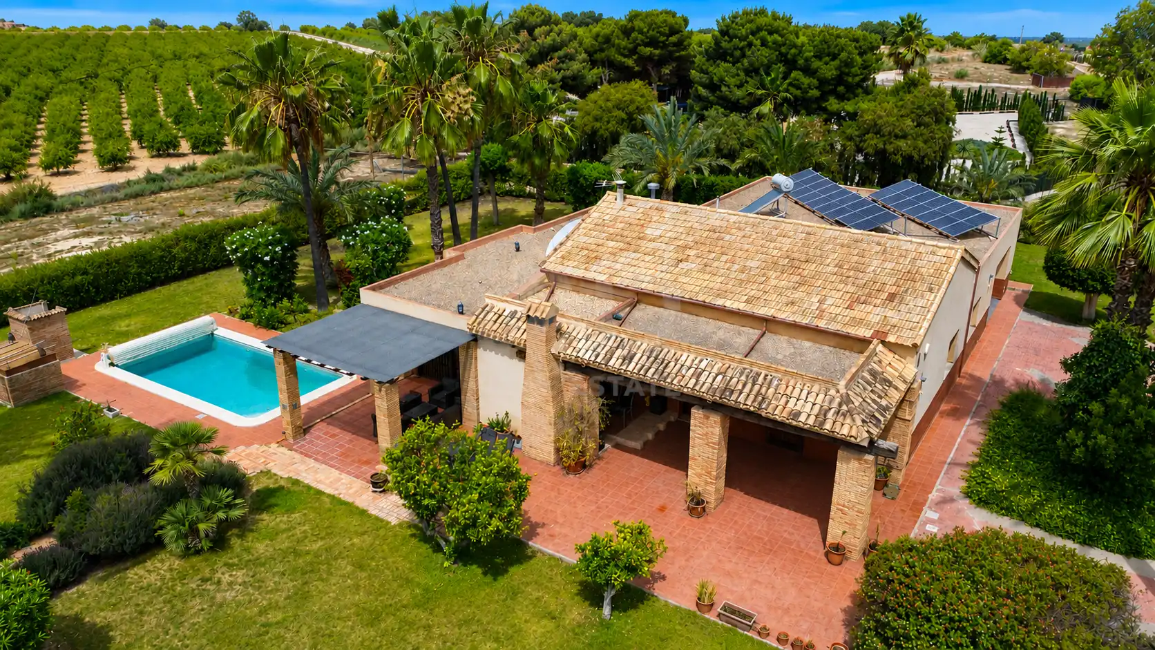 Garden of Houses for sale in Elche / Elx  with Air Conditioner, Heating and Terrace