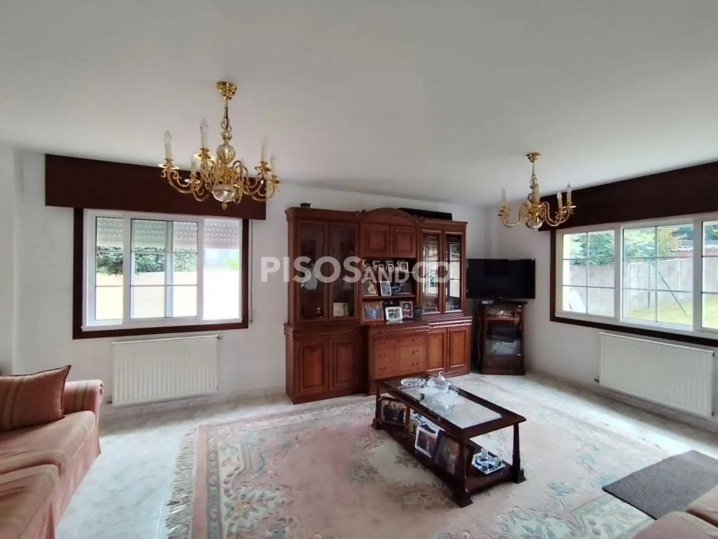 Living room of Houses for sale in A Coruña Capital   with Heating, Terrace and Furnished