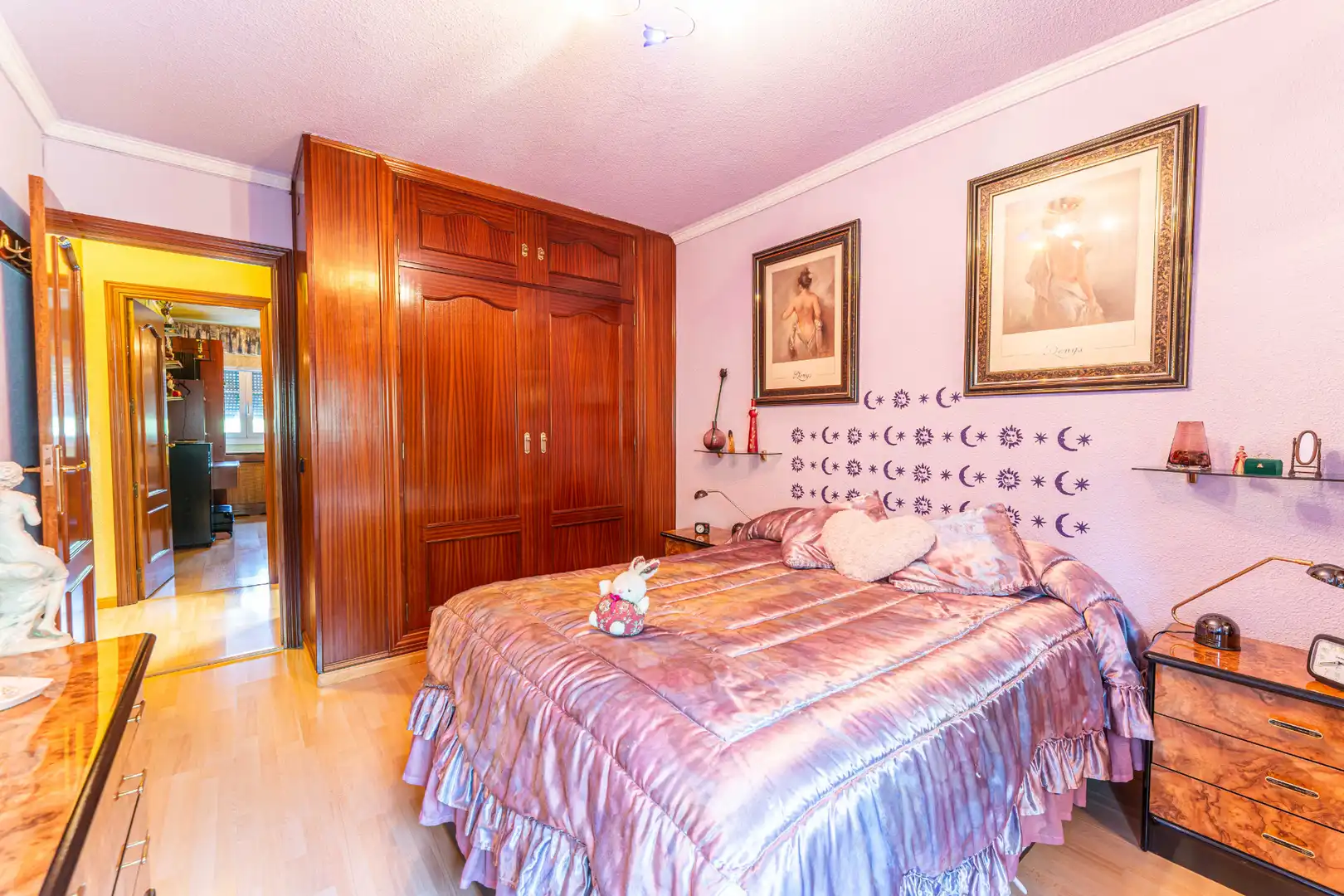 Bedroom of Flat for sale in Madrid  with Heating, Terrace and Furnished
