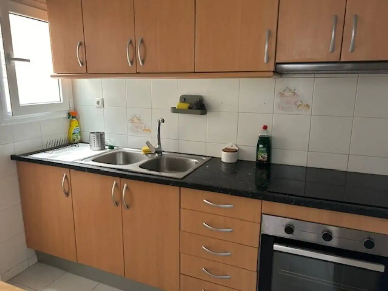 Küche von Wohnung zur Miete in Terrassa mit Heizung, Möbliert und Balkon