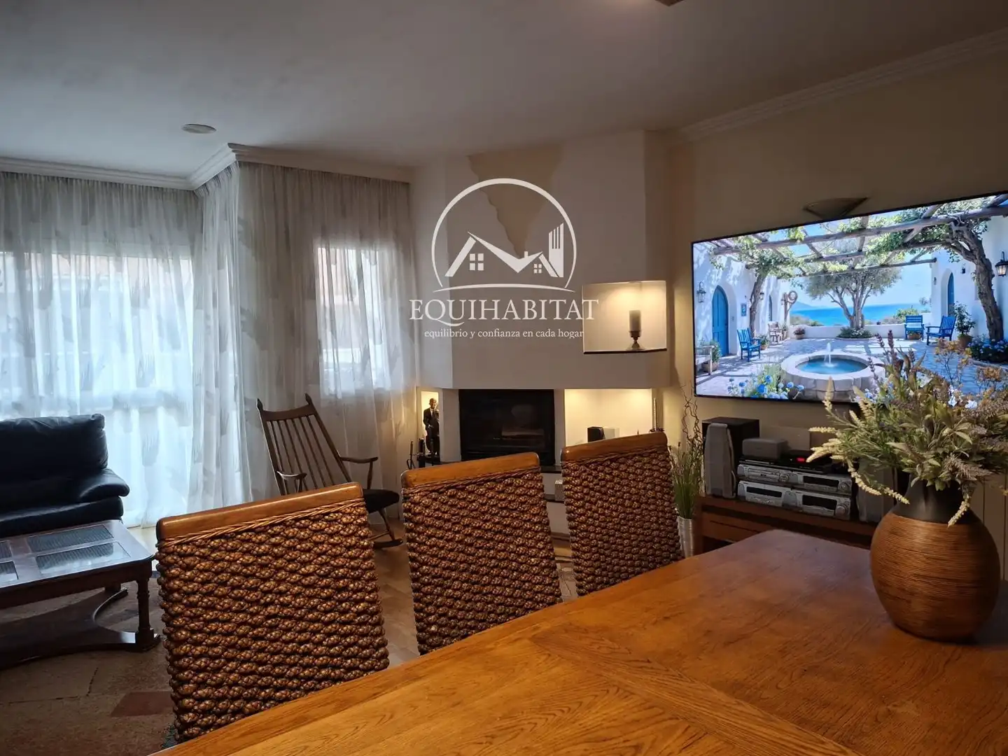 Living room of Single-family semi-detached for sale in Alcarràs  with Air Conditioner, Private garden and Storage room