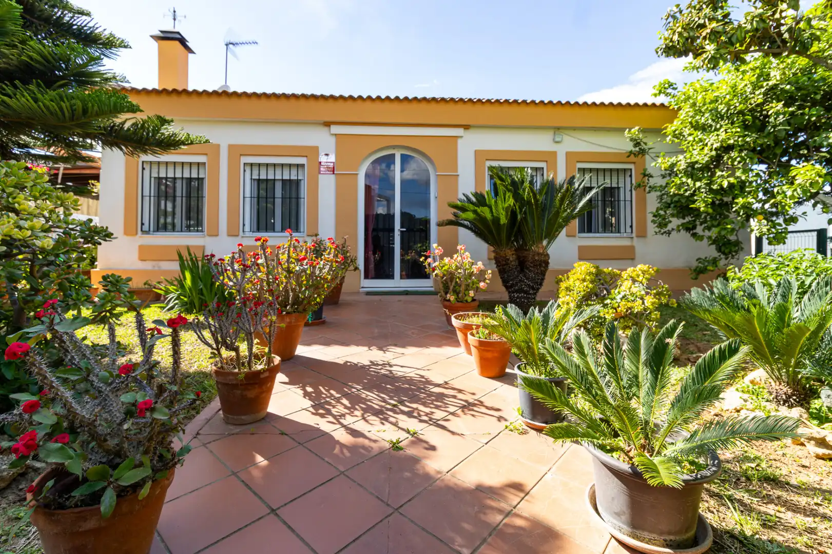 Vista exterior de Casa o chalet en venta en Bollullos de la Mitación con Aire acondicionado, Calefacción y Jardín privado