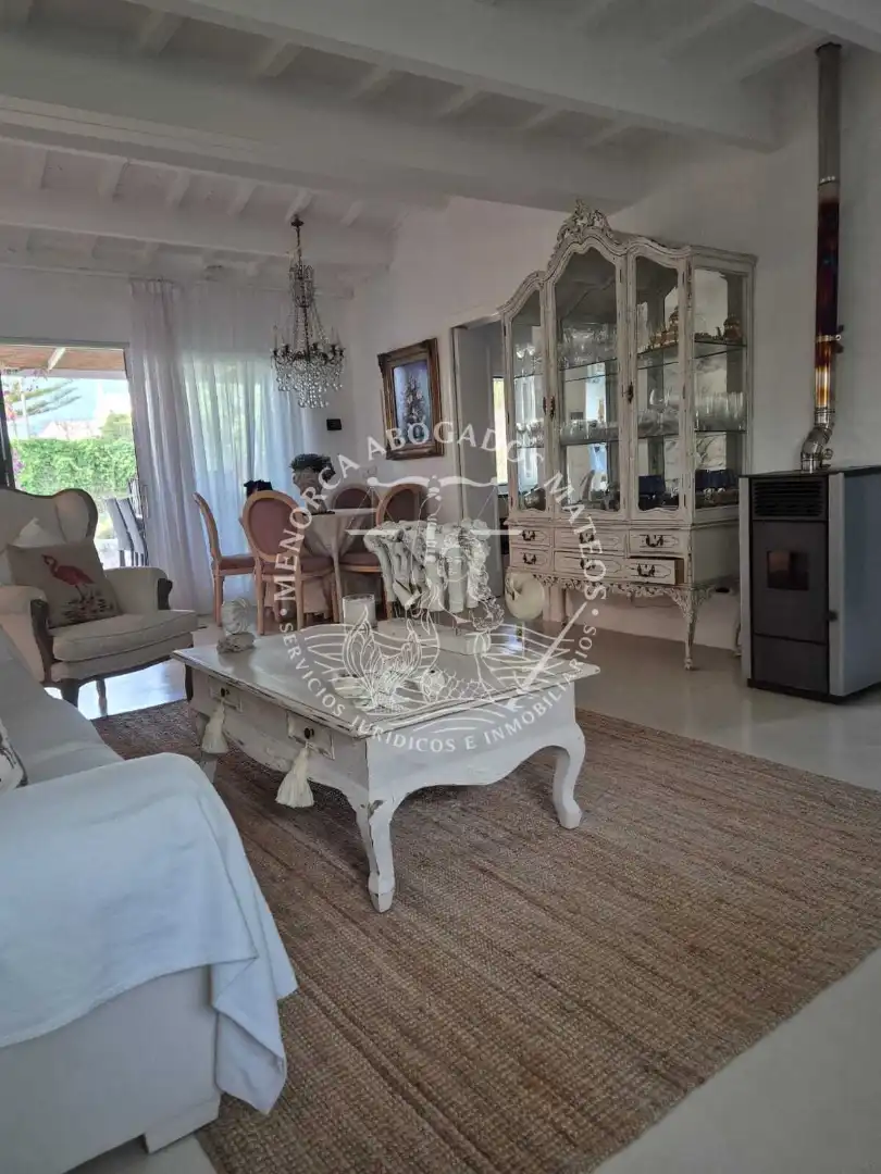 Sala de estar de Finca rústica en venta en Maó - Mahón con Aire acondicionado, Jardín privado y Terraza