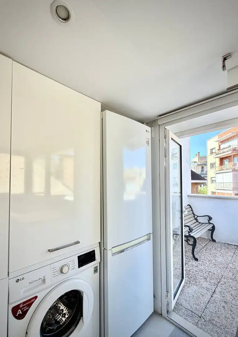 Cocina de Ático de alquiler en Madrid con Aire acondicionado, Calefacción y Terraza