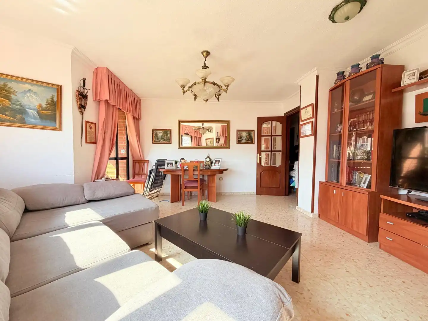 Wohnzimmer von Wohnung zum Verkauf in Málaga mit Klimaanlage