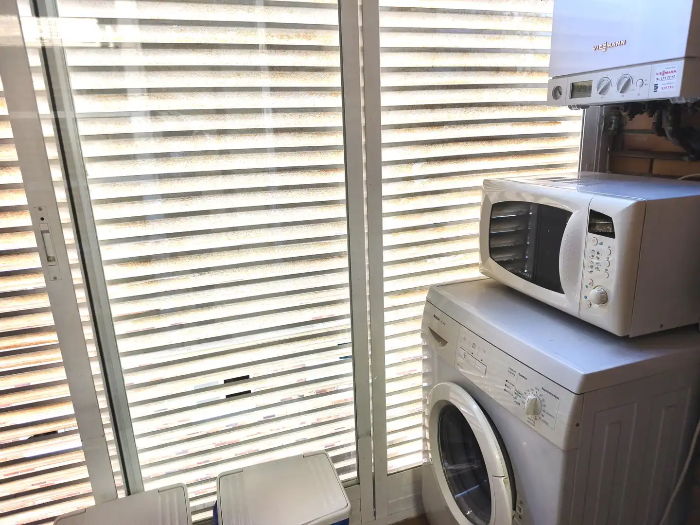 Balcony of Flat for rent in Madrid  with Air Conditioner, Heating and Private garden