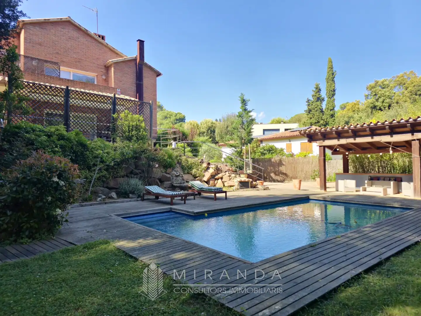 Jardí de Casa o xalet en venda en Sant Pere de Vilamajor amb Aire condicionat, Calefacció i Jardí privat