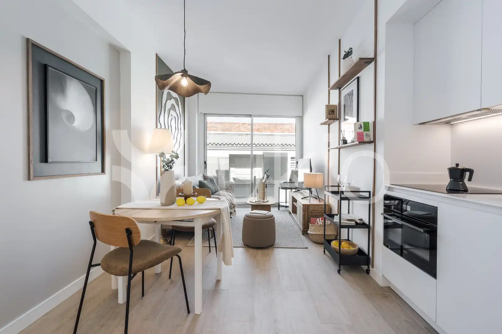 Sala d'estar de Apartament de lloguer en Madrid amb Aire condicionat, Calefacció i Moblat